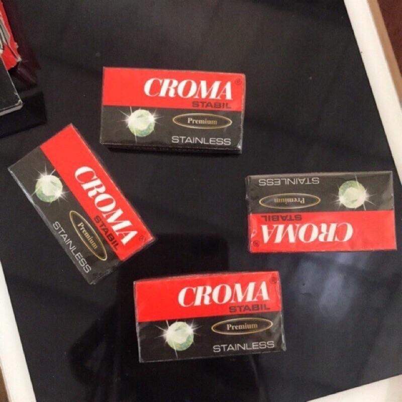 Hộp 10 lưỡi dao cạo râu CROMA Đức- dao cạo siêu sắc