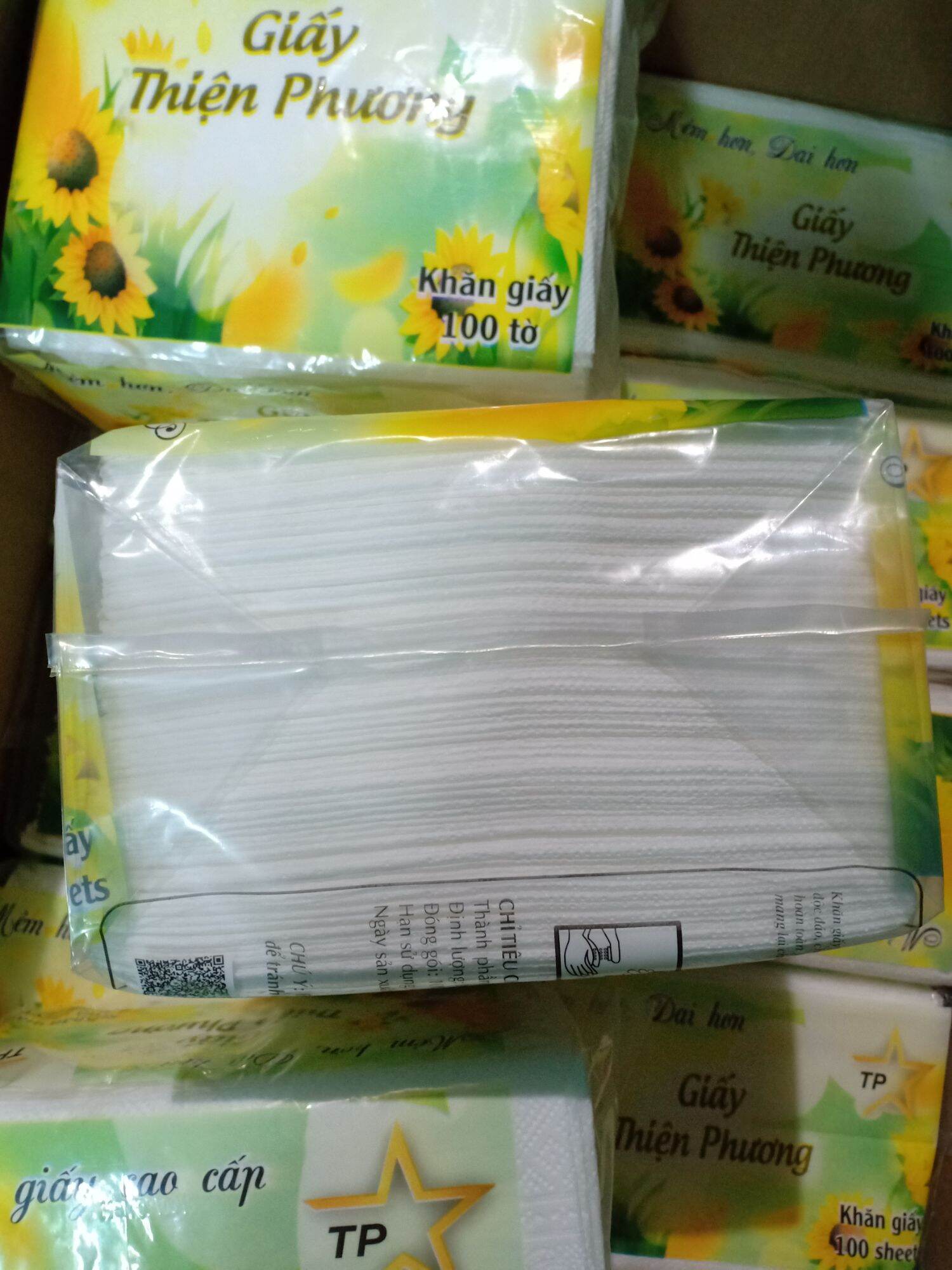 Khăn giấy cao cấp vuông lớn 100tờ  ( 330x330mm)