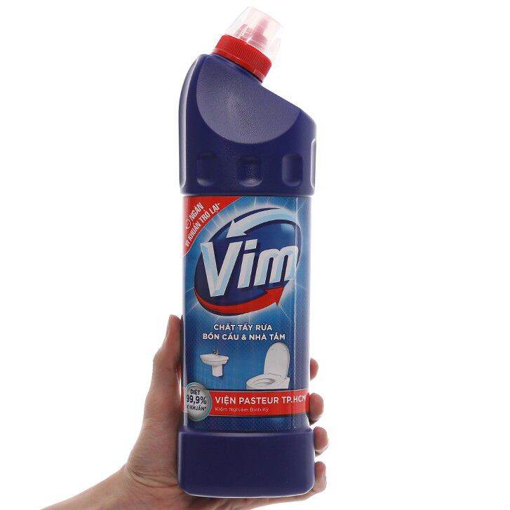 Nước tẩy bồn cầu & nhà tắm VIM diệt khuẩn 900ml