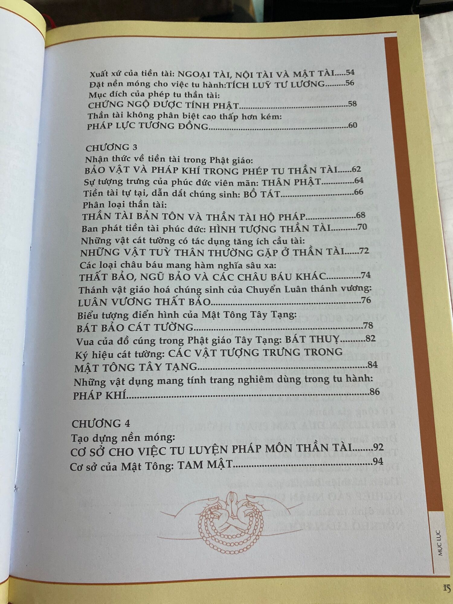 Phương pháp thờ thần tài mật tông