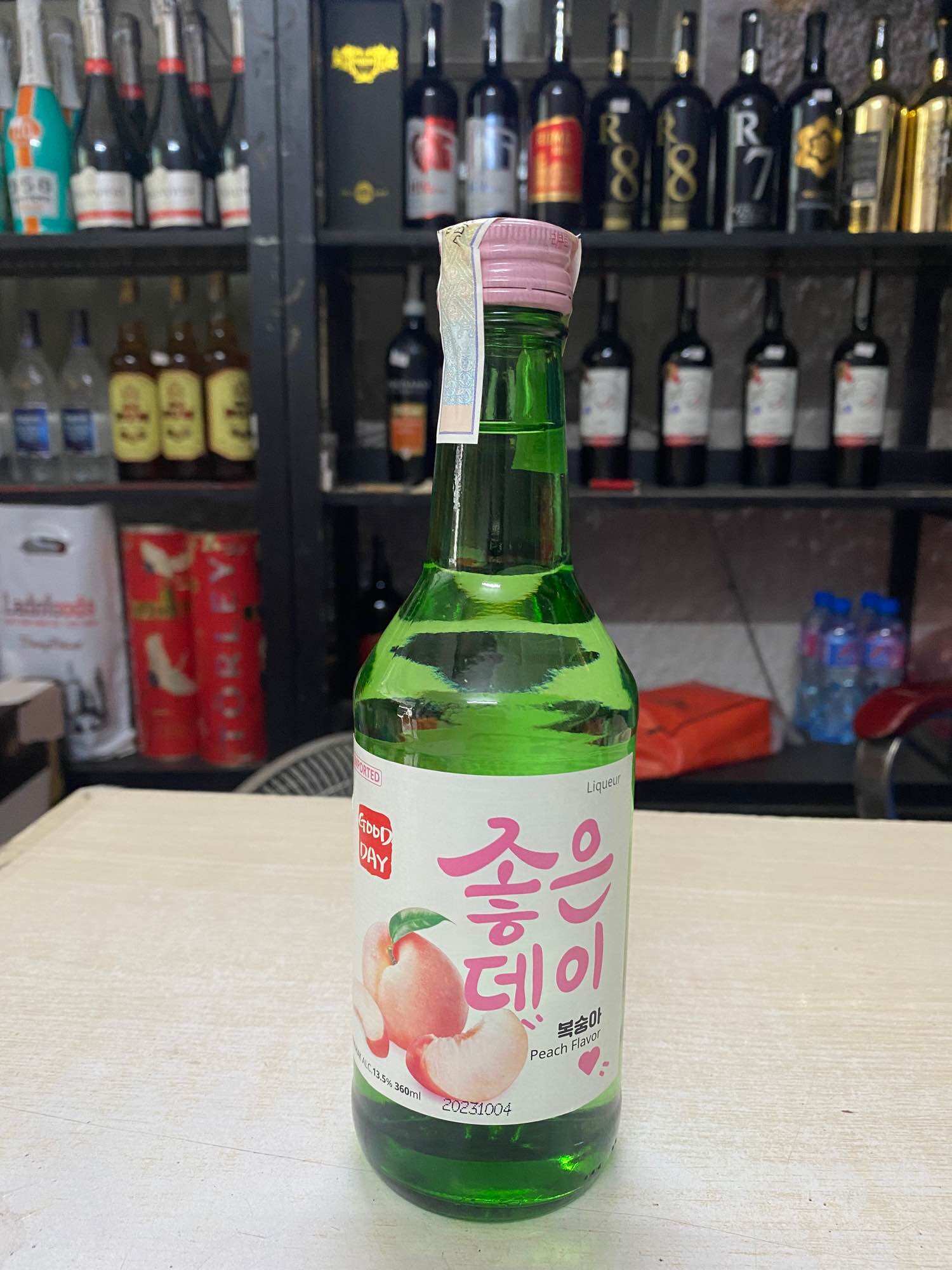 Soju Hàn Quốc GOOD DAY PEACH 13.5% 360ml-Vị Đào