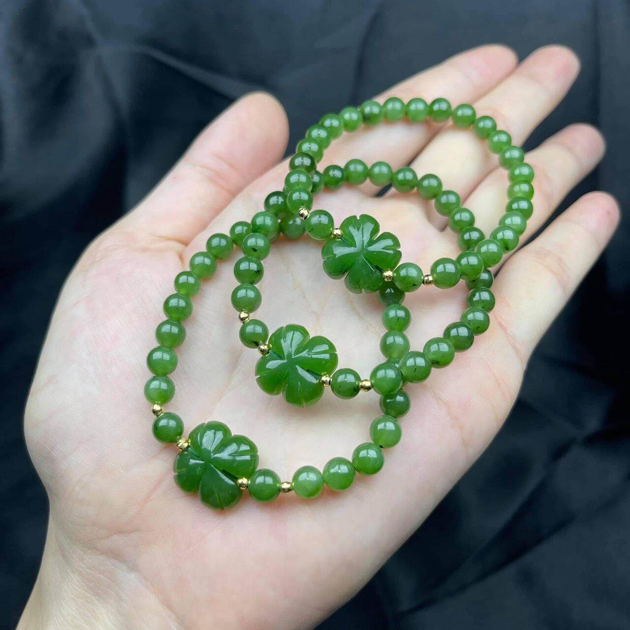 vòng tay cỏ 4 lá may mắn
