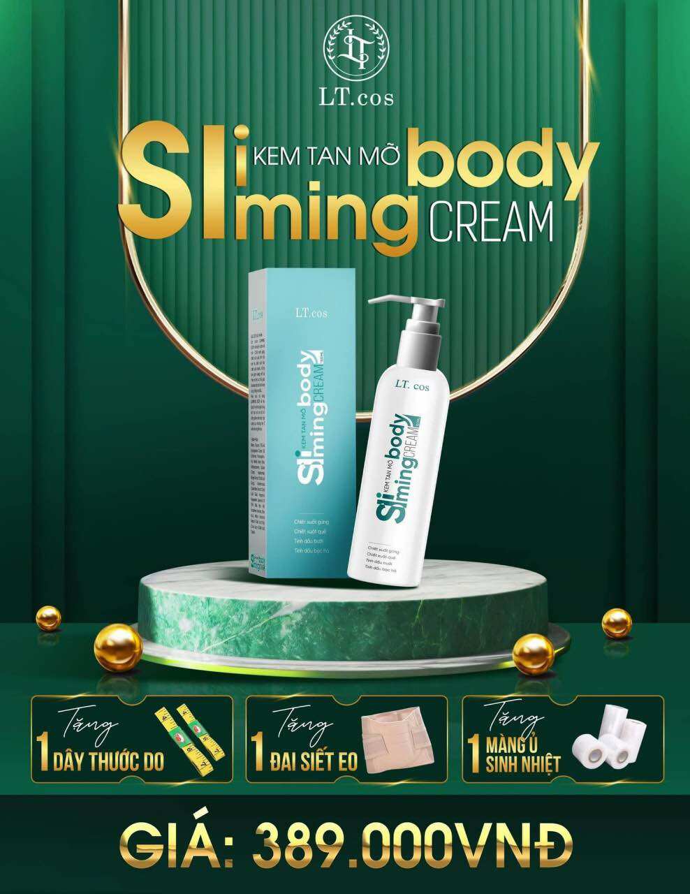 Kem Tan Mỡ body slimming LTcos