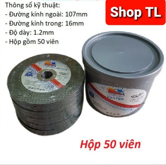 Đá cắt sắt,cắt inox giá 1 hộp 50 viên