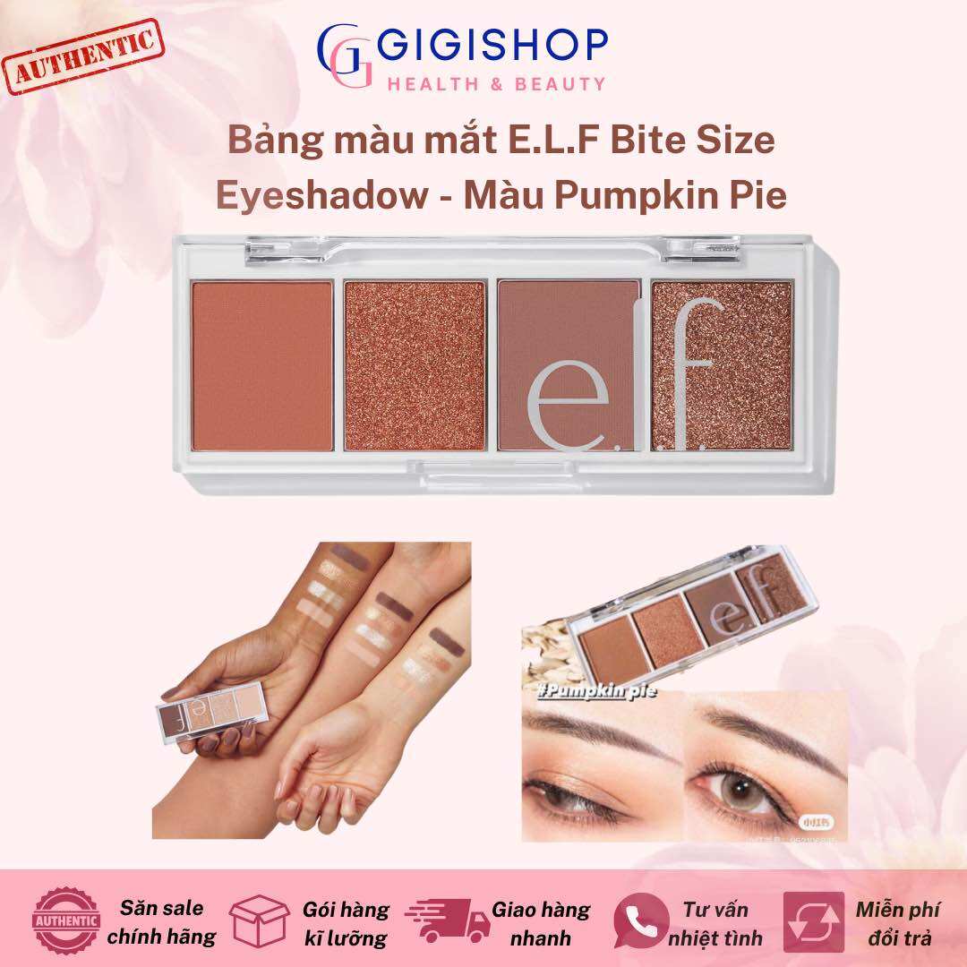 Bảng 4 ô phấn mắt e.l.f bite size eyeshadow 3.5g - màu pumpkin pie