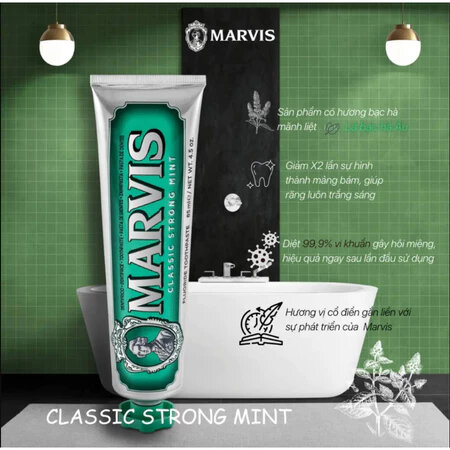 MÀU BẠC 1HỘP 85 ML -Kem Trắng Răng MARETS - Kem MARETS Trắng Răng, Loại Bỏ Mảng Bám, Cao Răng, Thơm Miệng
