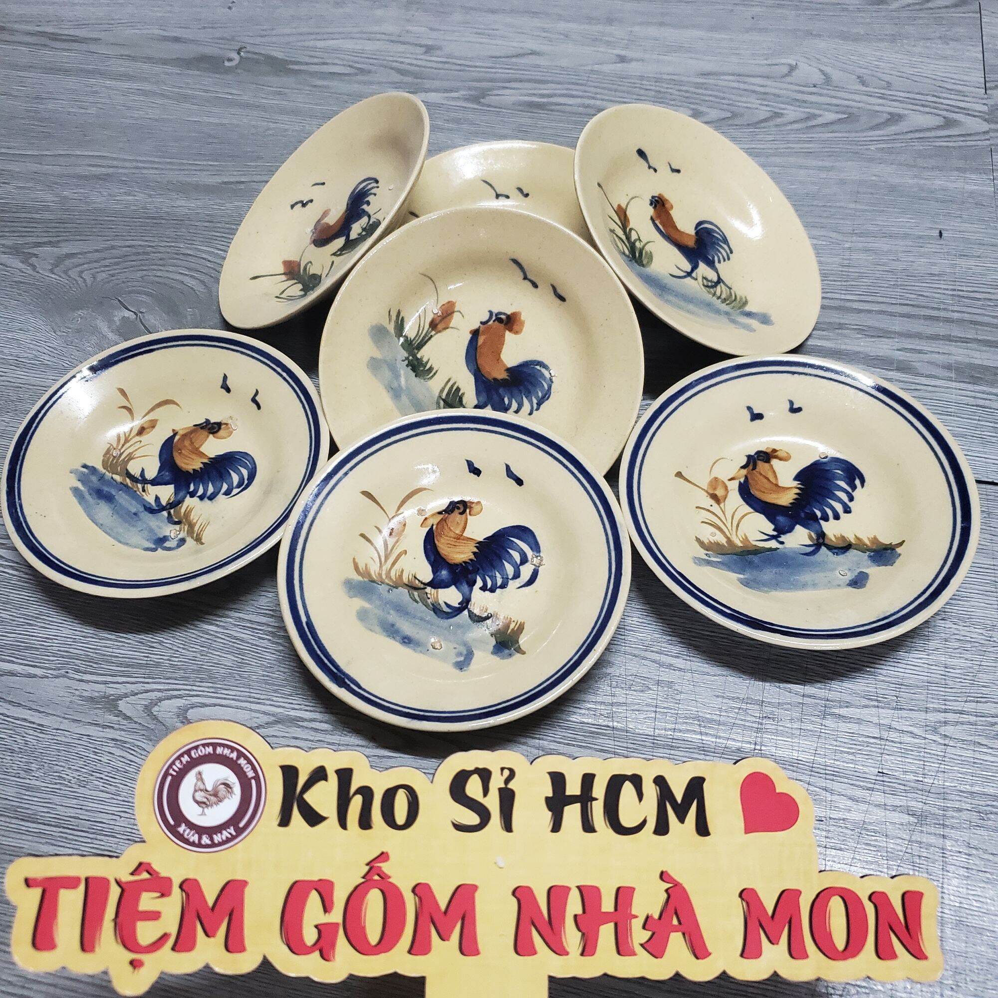 COMBO 3c DĨA GÀ XƯA (SIZE NHỎ) MS*033