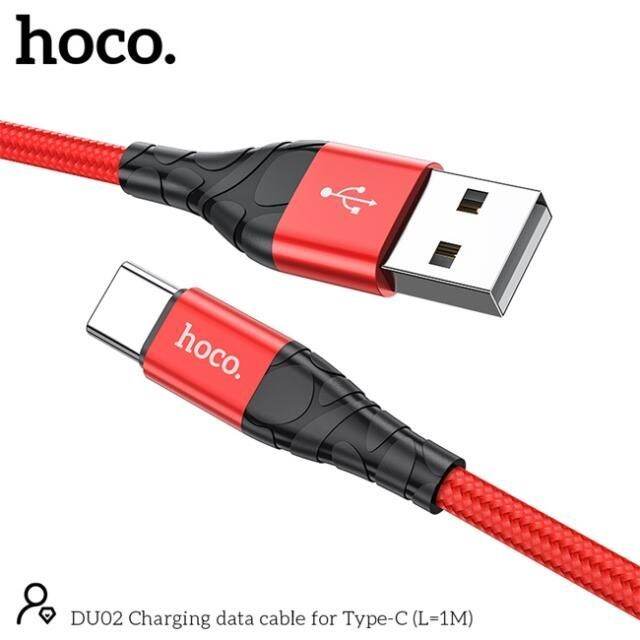 dây Cáp sạc nhanh iPhone, cáp sạc nhanh iPhone micro type-c hoco DU02 dây bọc dù siêu bền