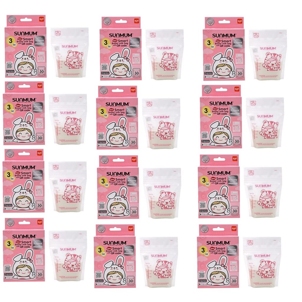 sỉ thùng 12 hộp túi trữ sữa Sunmum Thái Lan 100ml - 30 túi