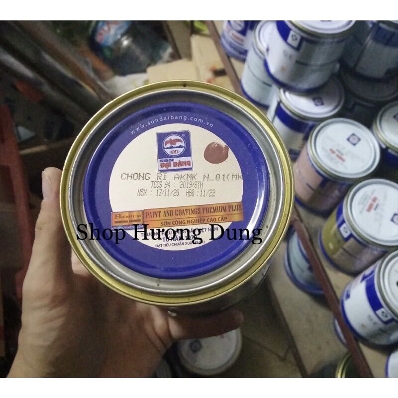 Sơn chống gỉ chống rỉ nhanh khô mau khô MK Đại Bàng 750g