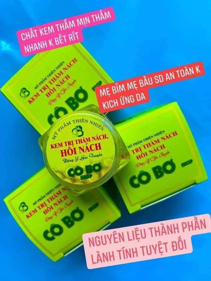 [CAM KẾT CHÍNH HÃNG] Kem khử thâm nách hôi nách CÔ BƠ, Kem giảm thâm nách chiết xuất thiên nhiên an toàn cho mẹ sau sinh [TẶNG KÈM QUÀ]