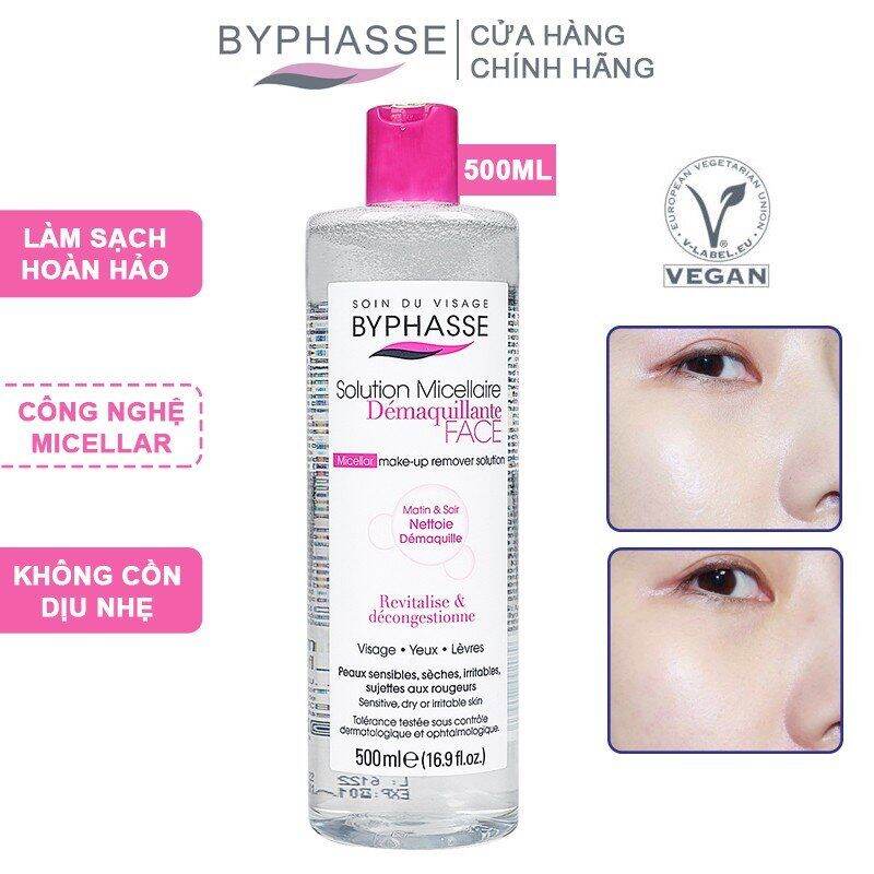 Nước tẩy trang Byphasse solution micellaire 500ml dành cho mọi loại da
