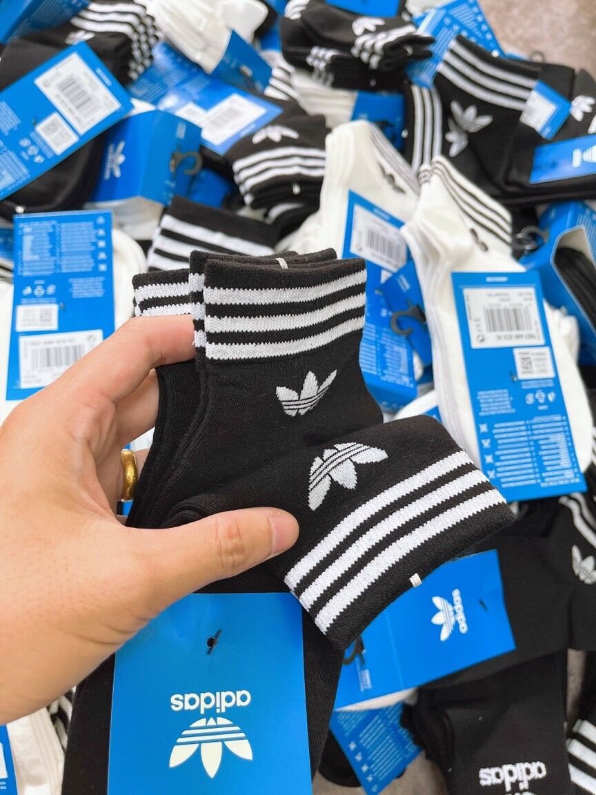 [3-5/8 Hoàn Tiền 25%]Sét 3 đôi tất Adidass Auth tuồn xịn full tem tag chuẩn hãng
