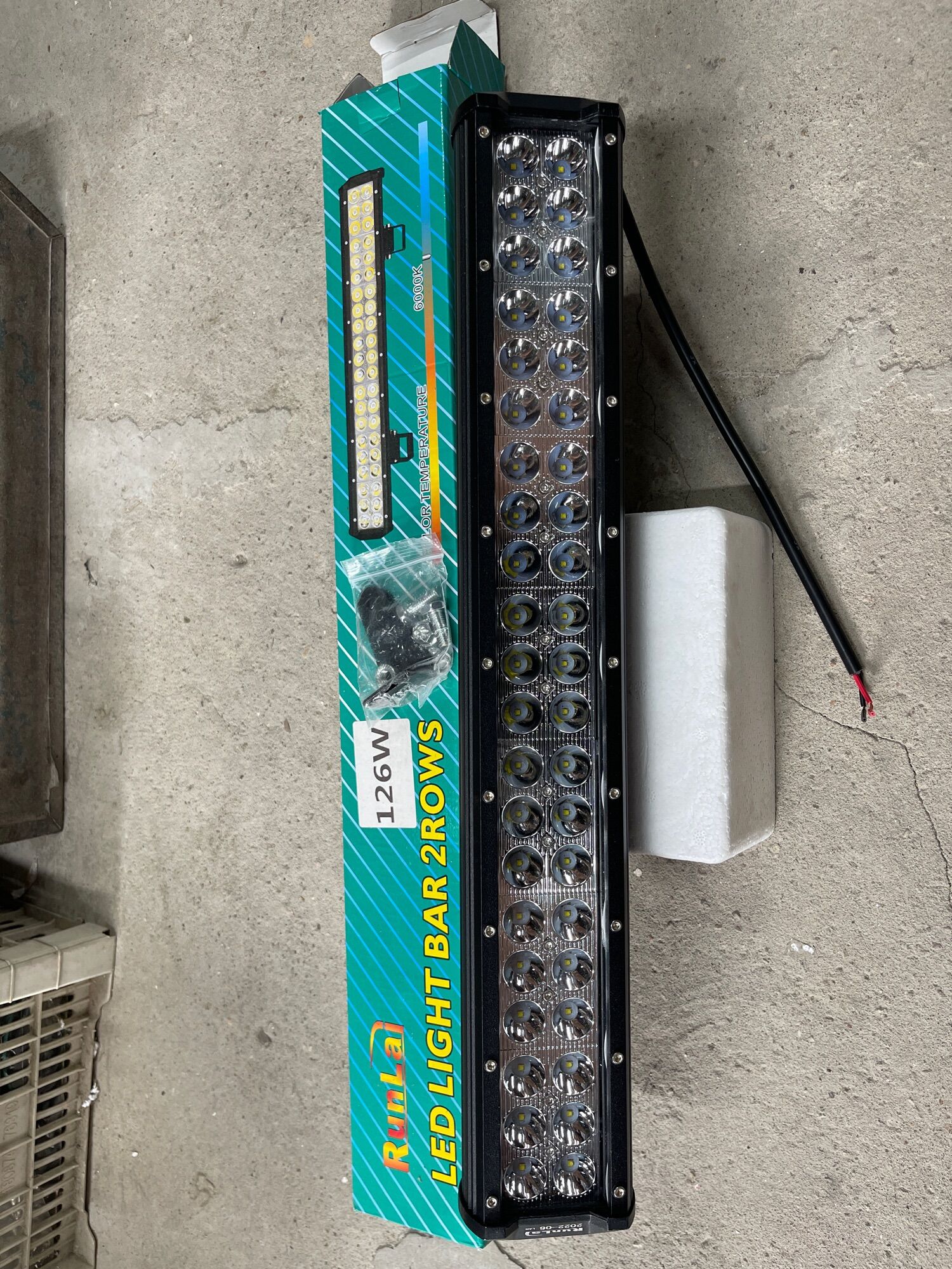 Đèn led trợ sáng ô tô hai hàng dài 50cm - 60cm trắng hoặc vàng