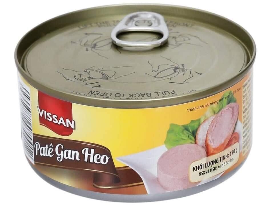 Combo 4 hộp pate gan heo Visan (4x 170g)