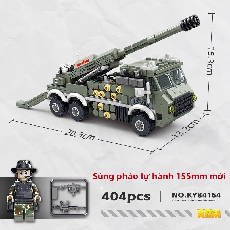 Kazi | Đồ Chơi Lắp Ráp Xe Bọc thép Quân Sự