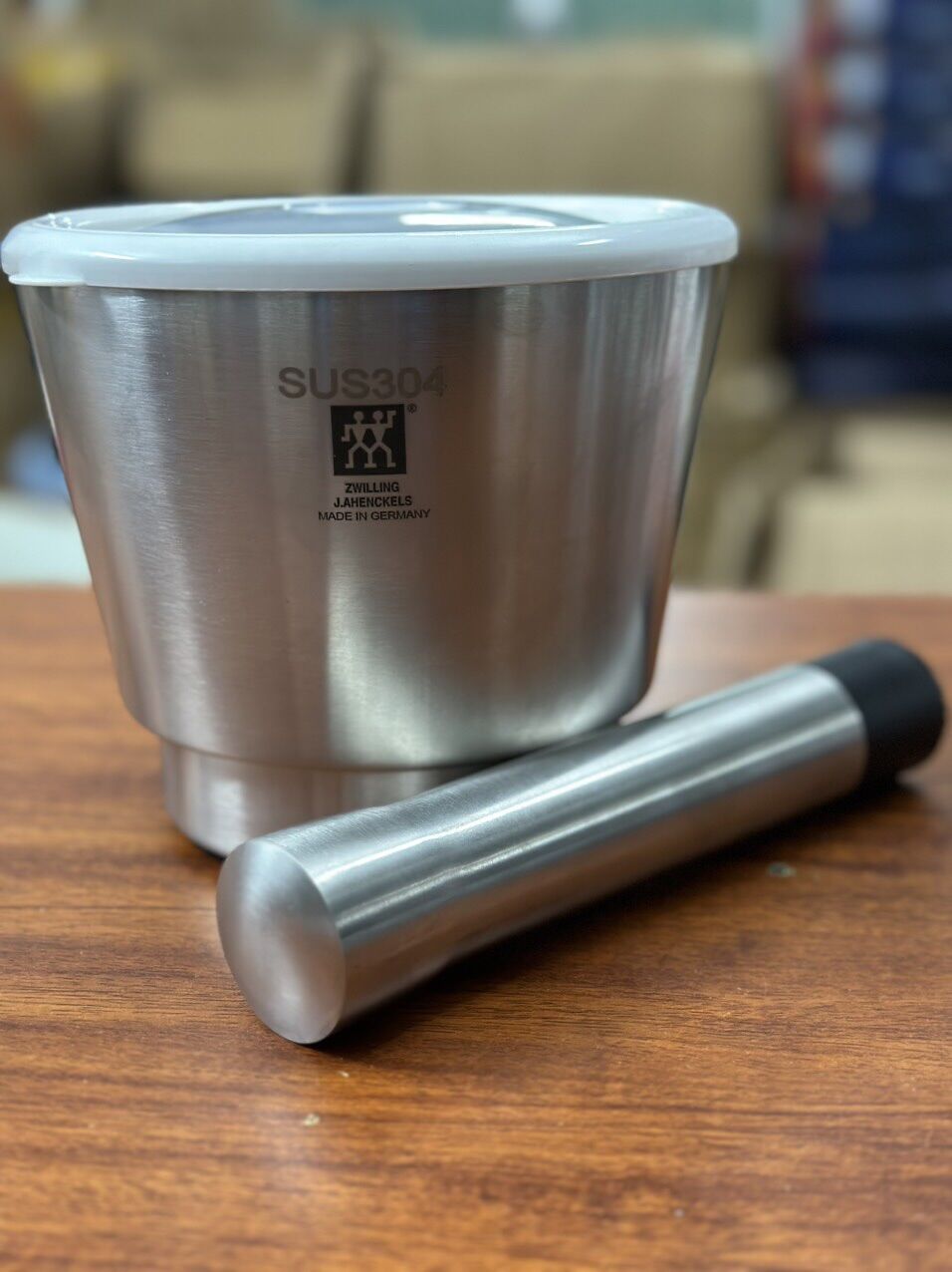Bộ chày cối inox hàng bãi Đức