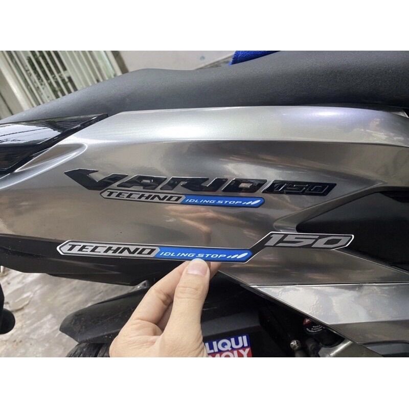 Tem Nổi Vario150 Màu Đen Bóng