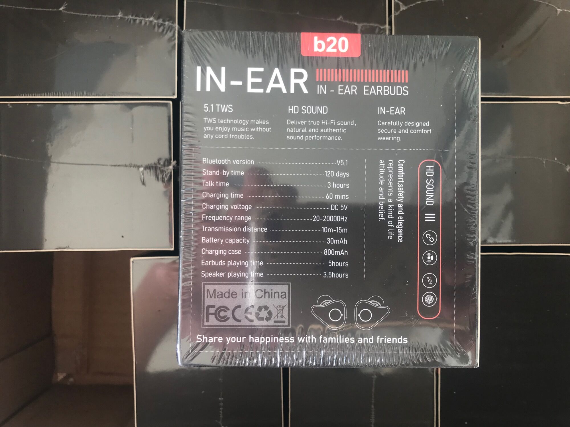 Loa bluetooth 2 in 1 B20 có tai nghe bluetooth earbud loa bluetooth B20