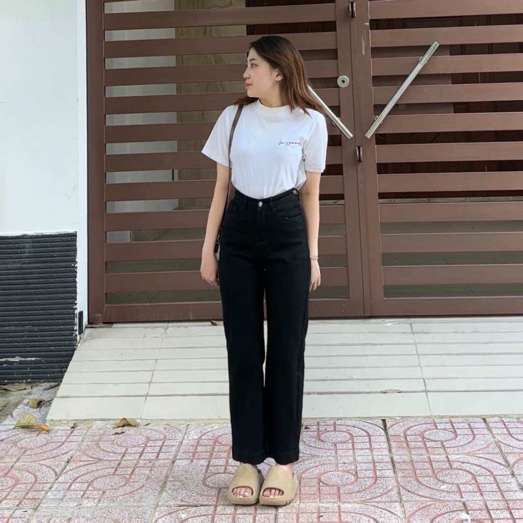 Quần jean ống đứng size đại co giãn