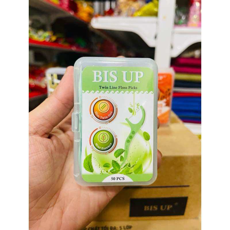 Tăm Chỉ Nha Khoa Hàn Quốc Bis-up (Hộp 50 cây)
