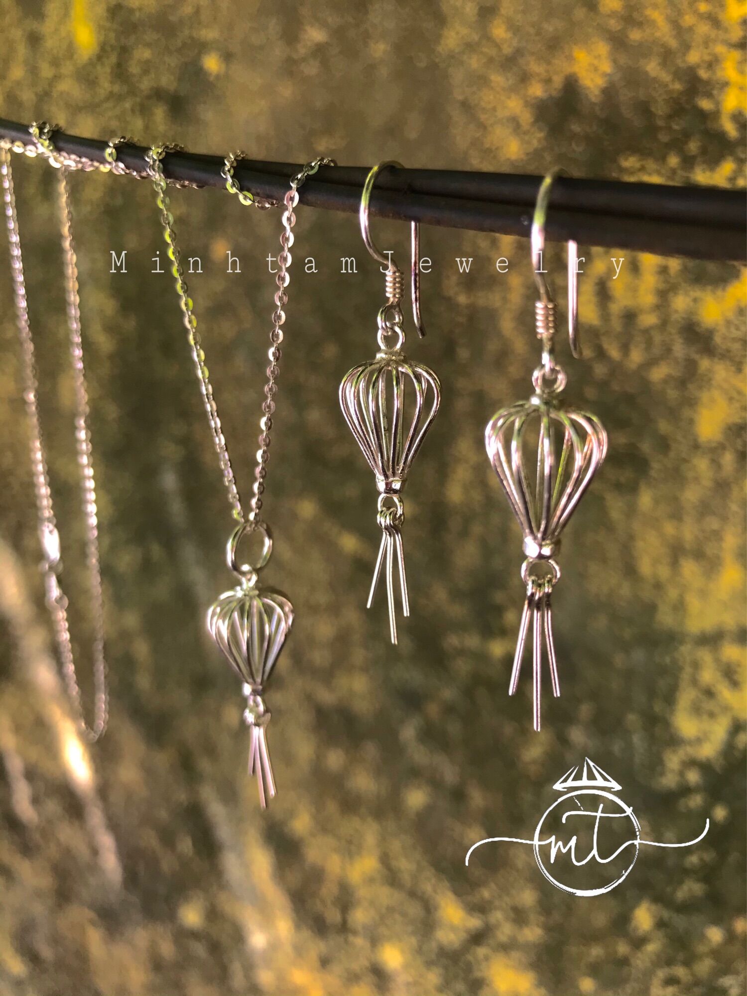Lantern earrings | bông tai bạc lồng đèn | Silver | Vietnamese Silver | Design Minhtamjewelry