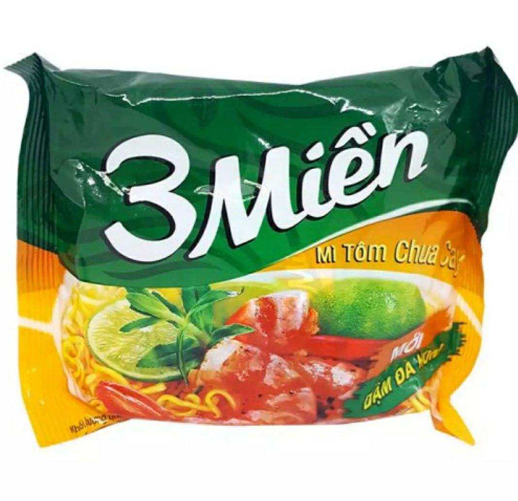 COMBO SỈ 1 THÙNG MÌ GÓI 3 MIỀN TÔM CHUA CAY ( 30 gói x 65g)
