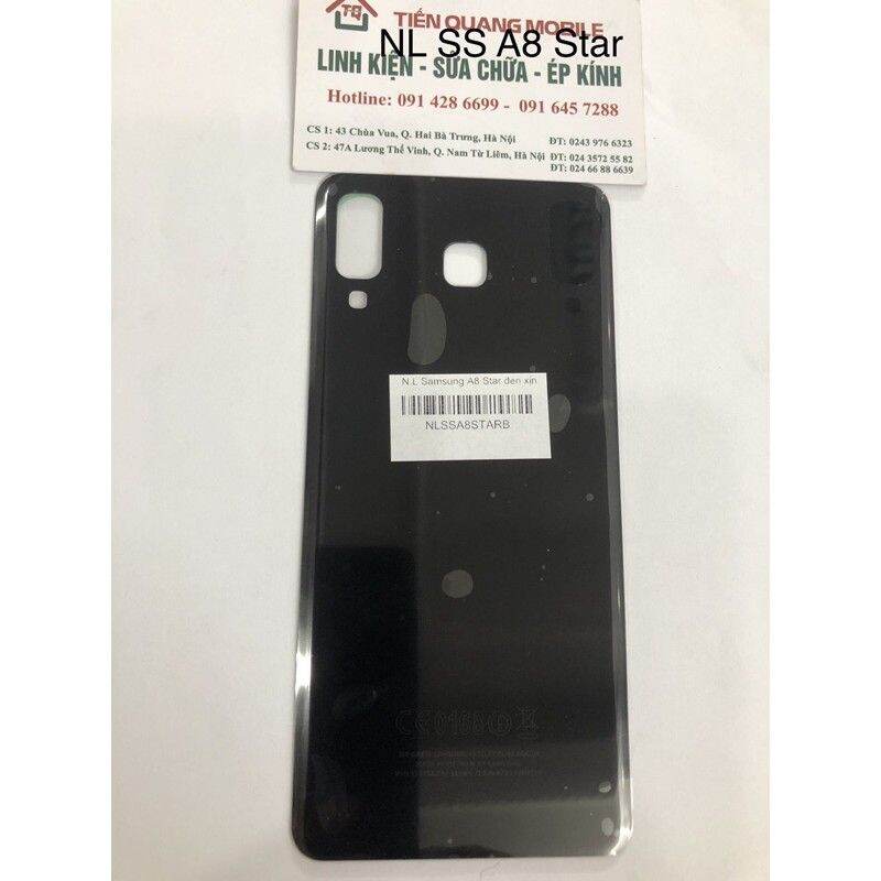 Nắp lưng ĐT Samsung A8 Star (màu trắng, đen đủ hình)