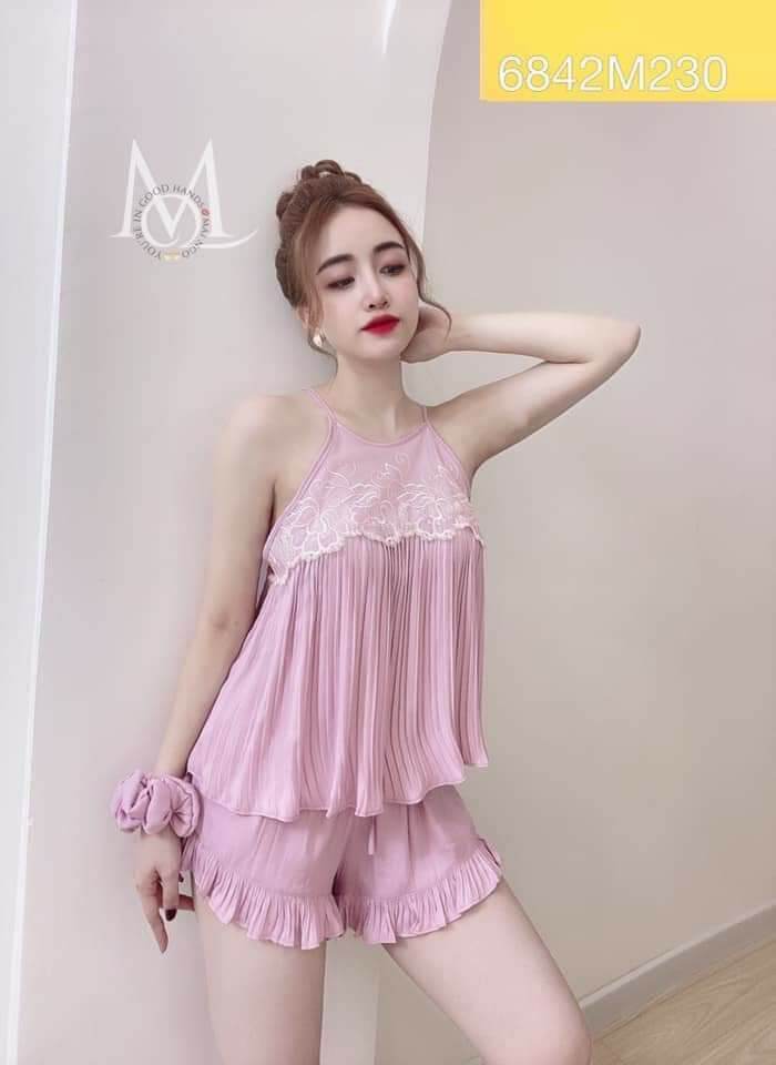 Bộ đùi dập li cổ yếm form dưới 58kg