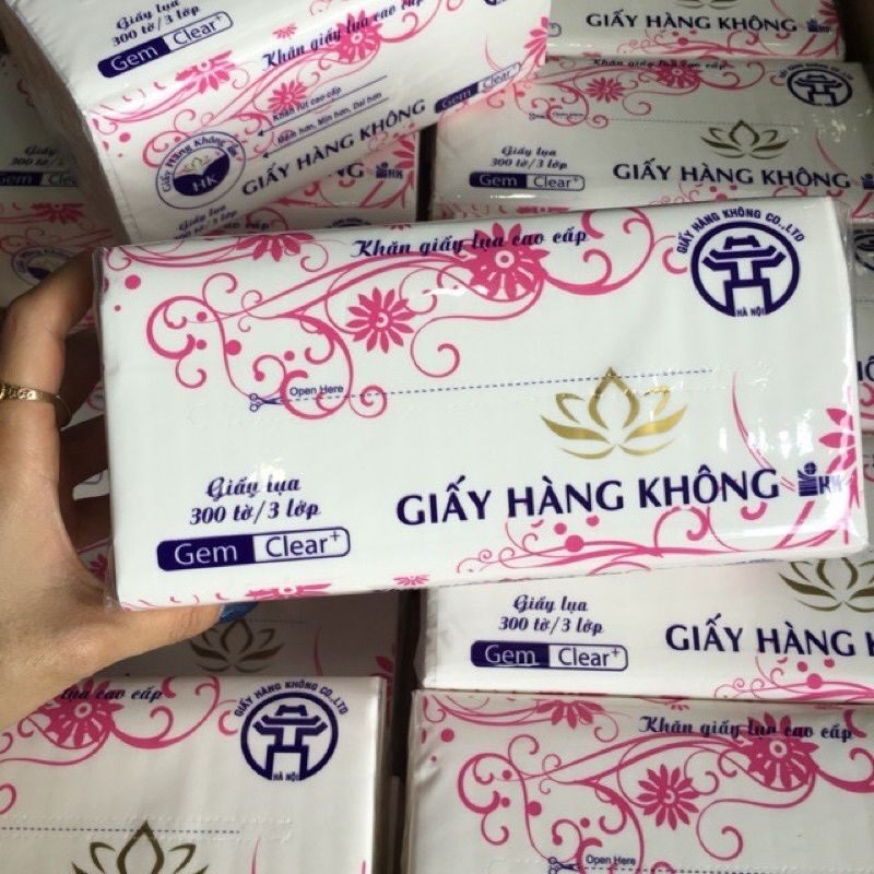 Giấy ăn lụa cao cấp - 1bịch khăn giấy rút lụa mềm mịn và dẻo dai
