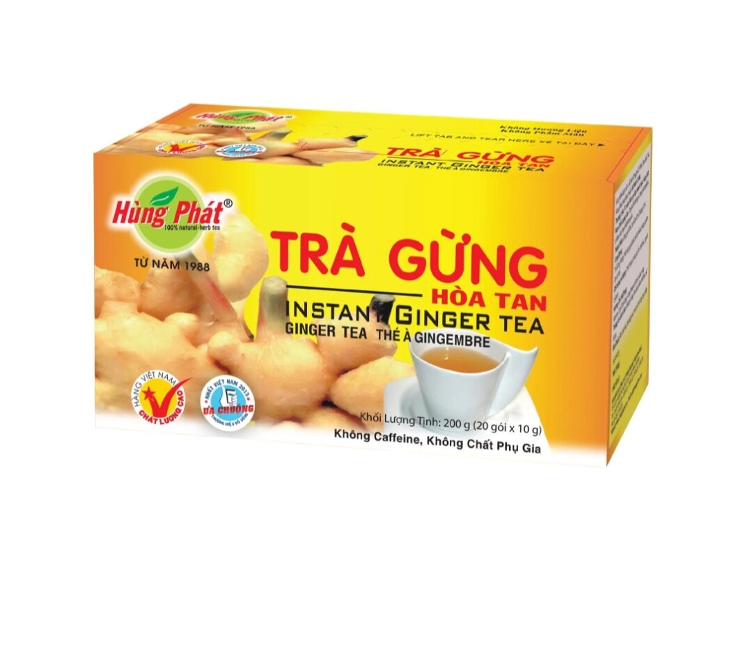 Trà gừng hòa tan hùng phát
