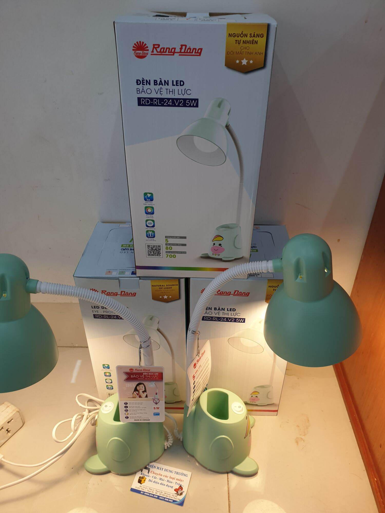 Đèn học rạng đông led bảo vệ thị lực rd-rl-24.v2 5w màu giao ngẫu nhiên