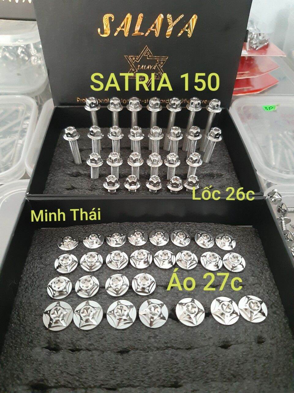 Ốc áo và lốc combo satria raider fi salaya
