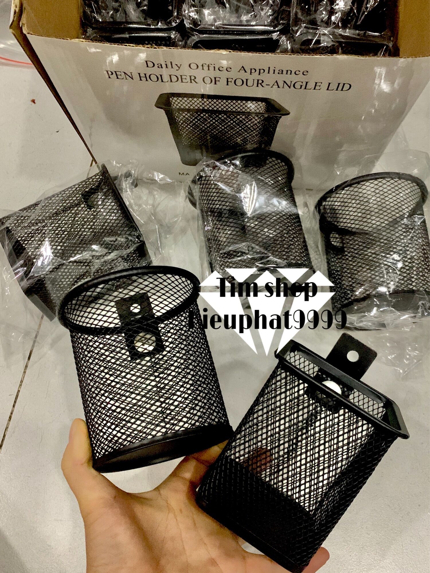 Rổ lưới mini  hông xe máy , Rổ Mini lưới để bút