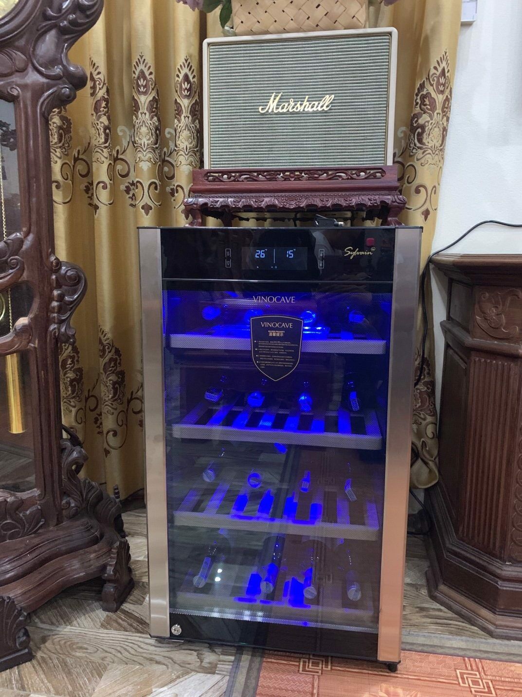 [Nhập RS0822 giảm 30k cho đơn 99k]TỦ BẢO QUẢN RƯỢU VANG VINOCAVE 52 CHAI