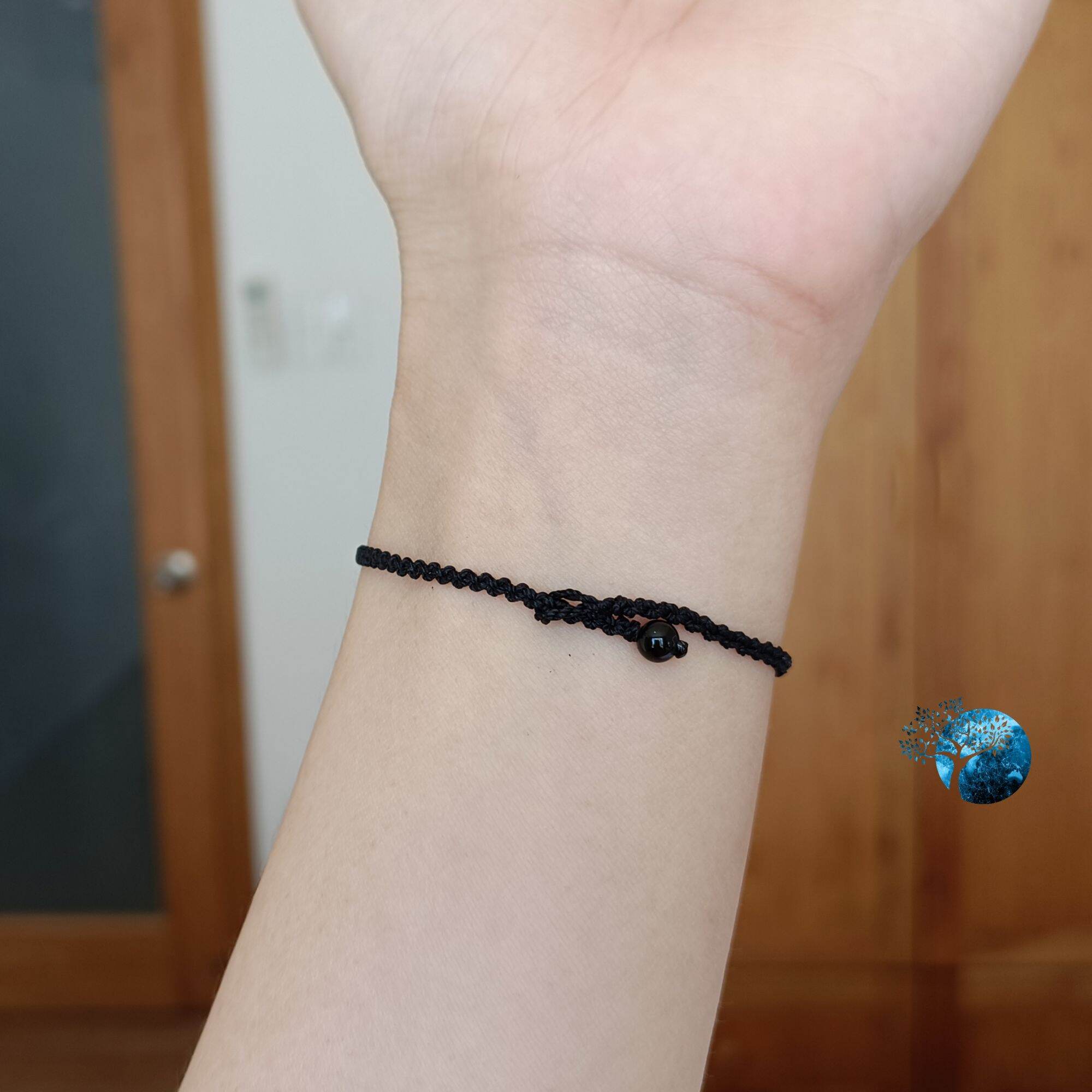 Vòng tay tết dây lu thống đá jasper đỏ