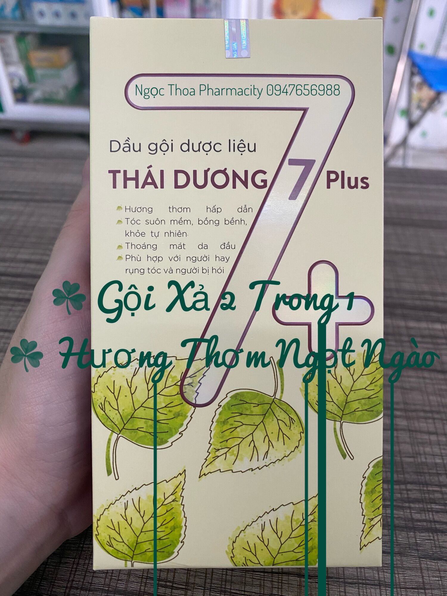 ✅✅ Dầu gội dược liệu Thái Dương 7 Plus (Hộp 01 chai x 250ml)