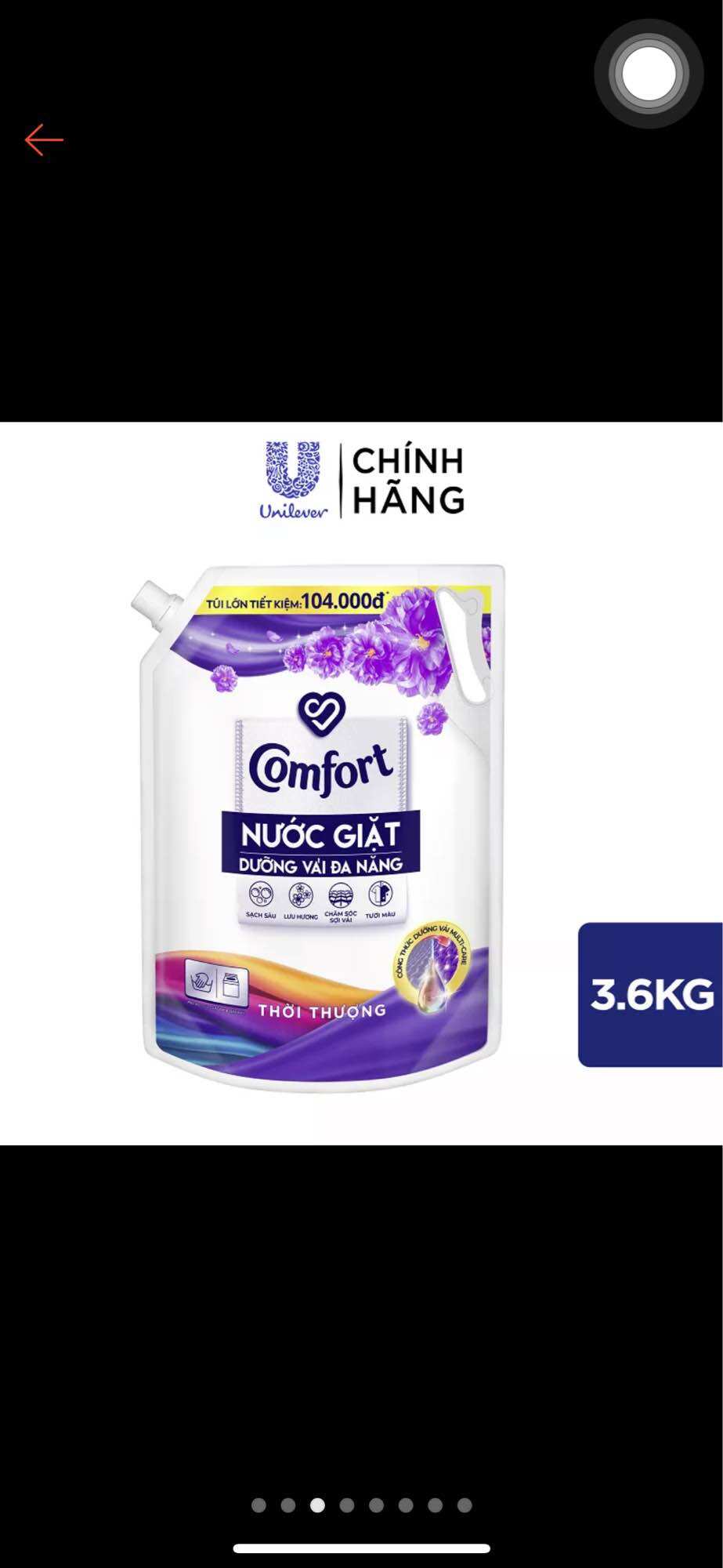 Nước giặt comfort 3.6kg