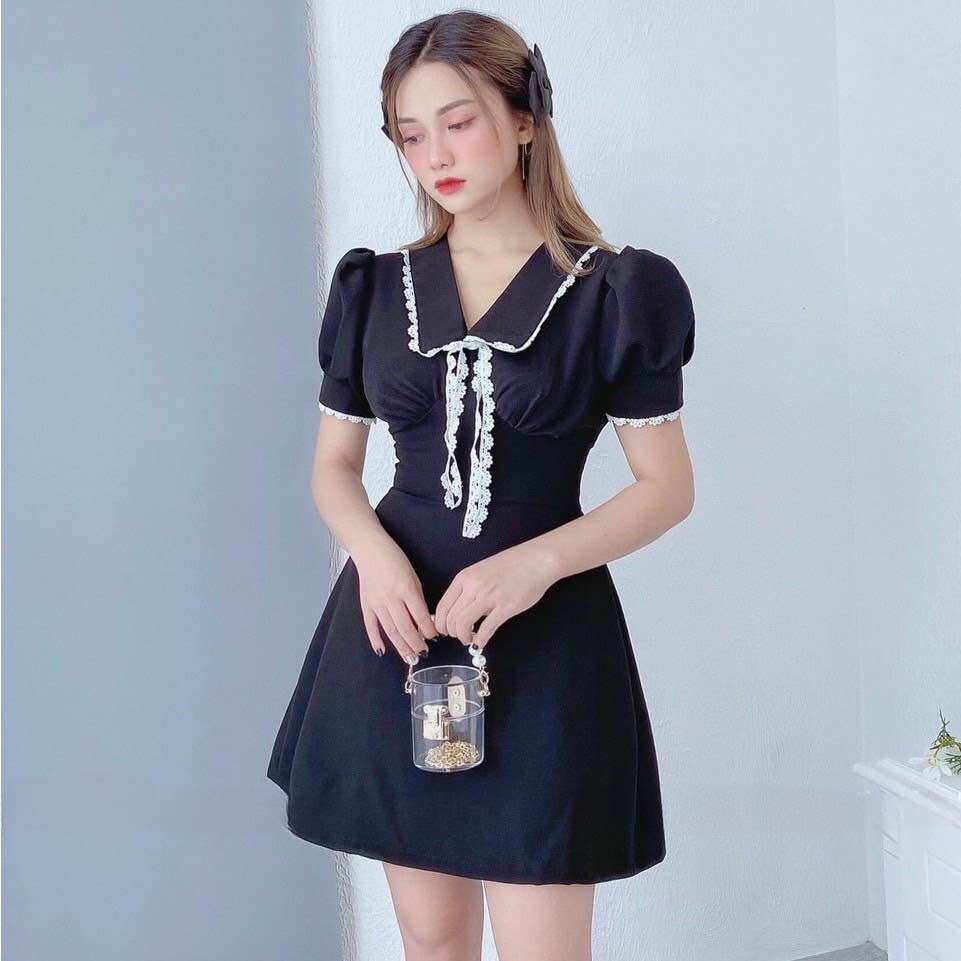 (SHOP TÁO ĐỎ BIGSIZE 50KG ĐẾN 90KG) đầm dáng A ngắn đũi mịn công sở