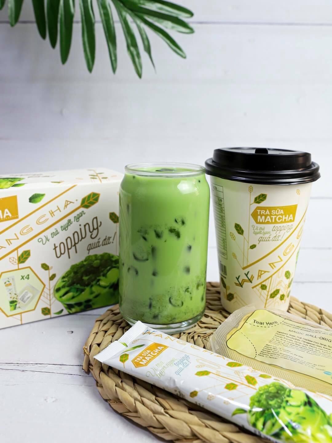[HCM]Hộp trà sữa Wangcha Matcha