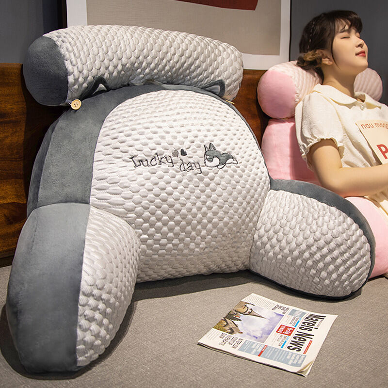 Đệm Tựa Đầu Giường Bọc Mềm Gối Tựa Lưng Lớn Gối Tựa Lưng Gối Tựa Lưng Chơi Điện Thoại Trên Giường Tatami Bảo Vệ Eo Có Thể Tháo Giặt