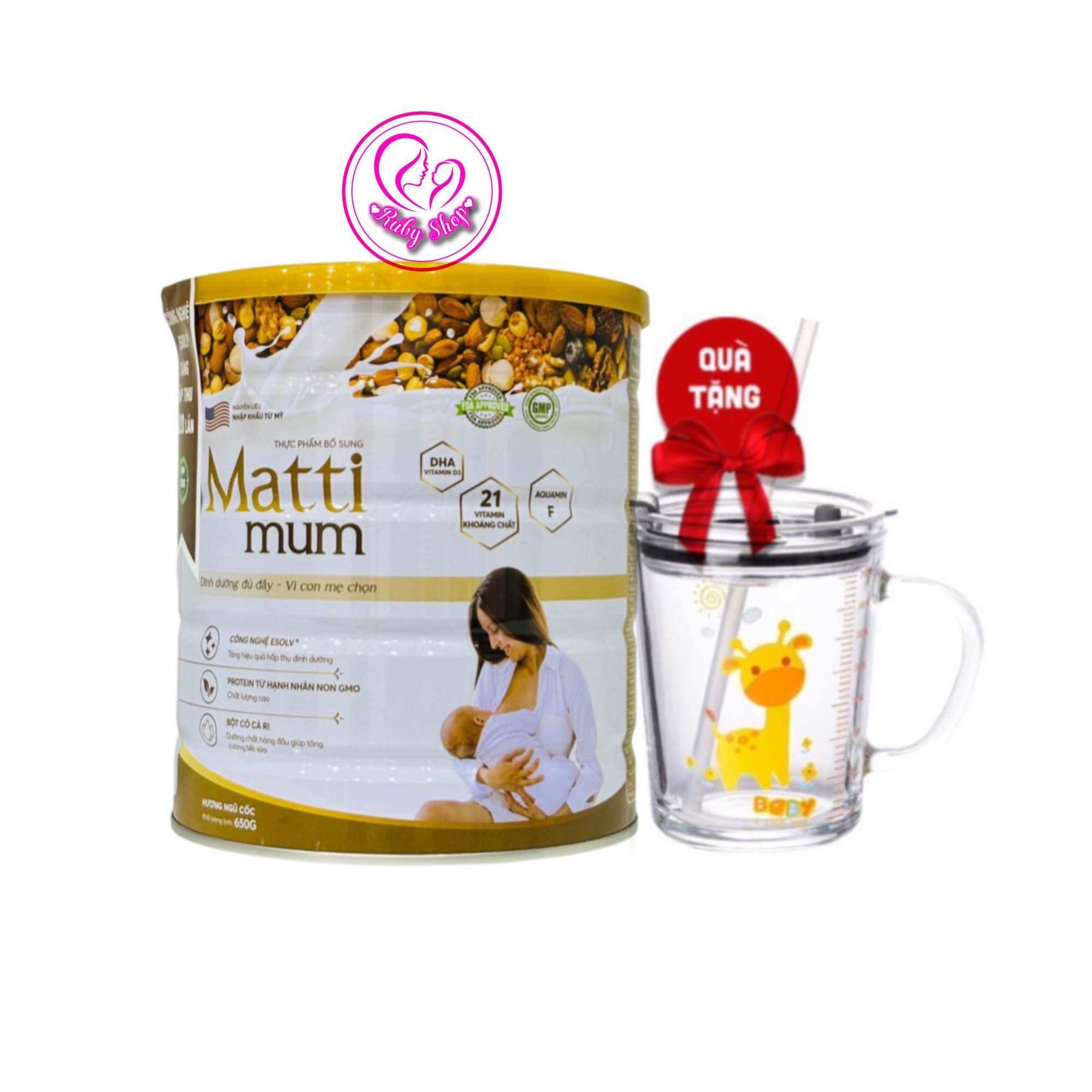 Sữa hạt lợi sữa Mattimum trọng lượng 650g chính hãng giá tốt
