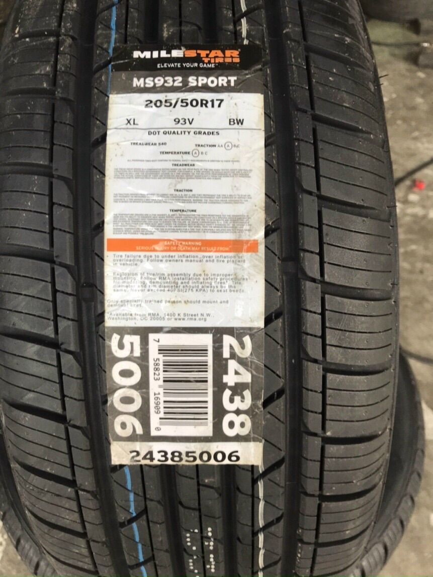 Lốp 205/50r17 milestar _ lốp lắp xe lắp xe mazda 3s, ford ecosport.