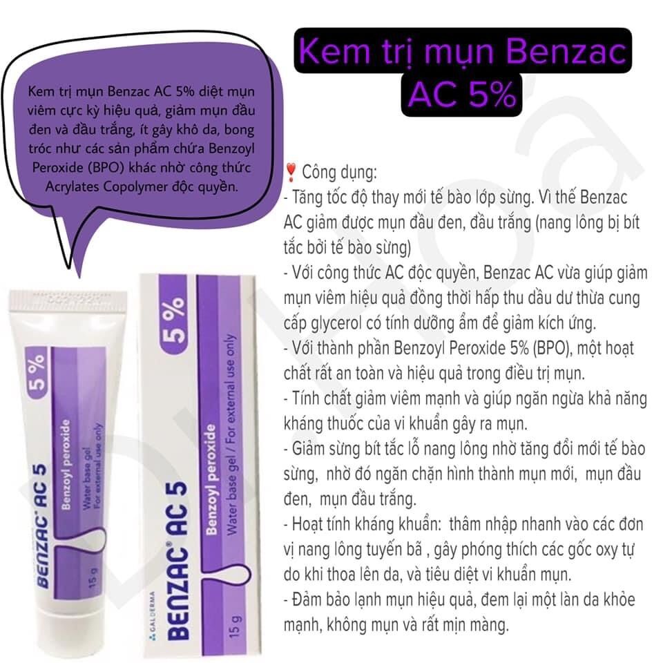 Kem Giảm Mụn Benzac AC 5%