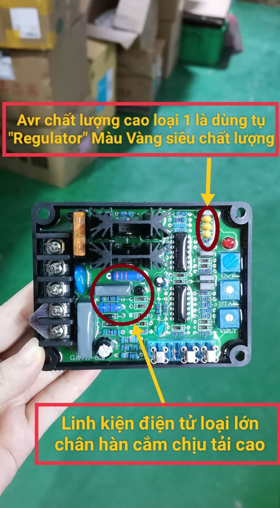 Avr Gavr 8A 12A 15A 20A 35A mạch điều chỉnh điện áp loại 1, ic ổn định điện áp cho máy phát điện, bo