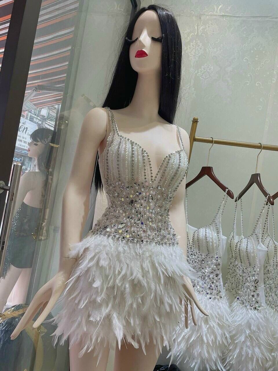 ĐẦM BODY HAI DÂY ĐÍNH ĐÁ
