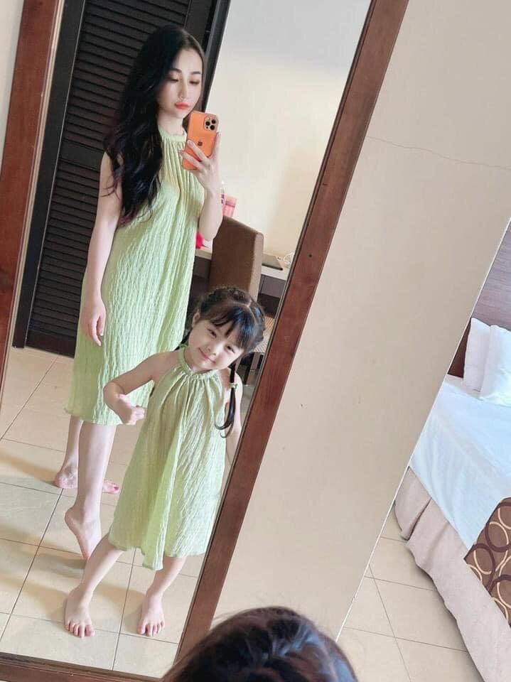 SET MẸ BÉ XANH CỐM SIÊU XINH - ĐỒ ĐÔI MẸ BÉ