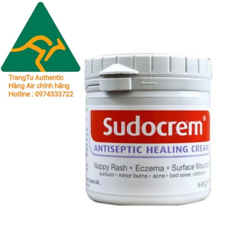 Kem hăm Sudocrem hàng nội địa Anh hộp 60g,kem hăm cho bé từ sơ sinh
