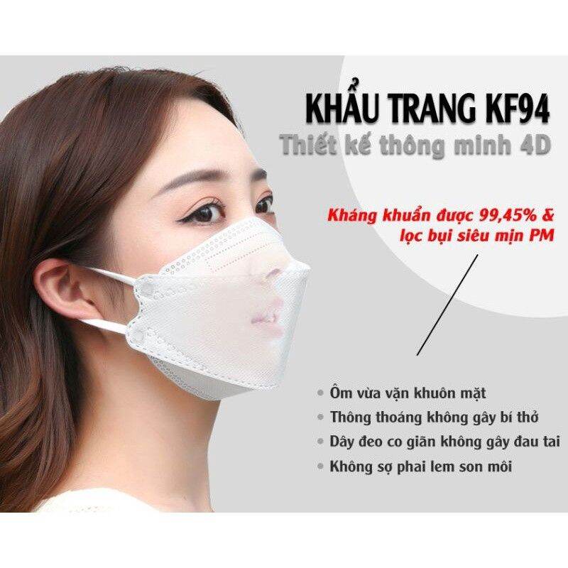 Set 50 cái khẩu trang 4D Kf94 DC MASK (cam kết gửi hàng loại DC)