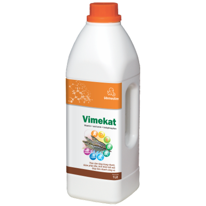 Vimekat Kích thích biến dưỡng, tăng khả năng bắt mồi, tăng trọng nhanh trên tôm